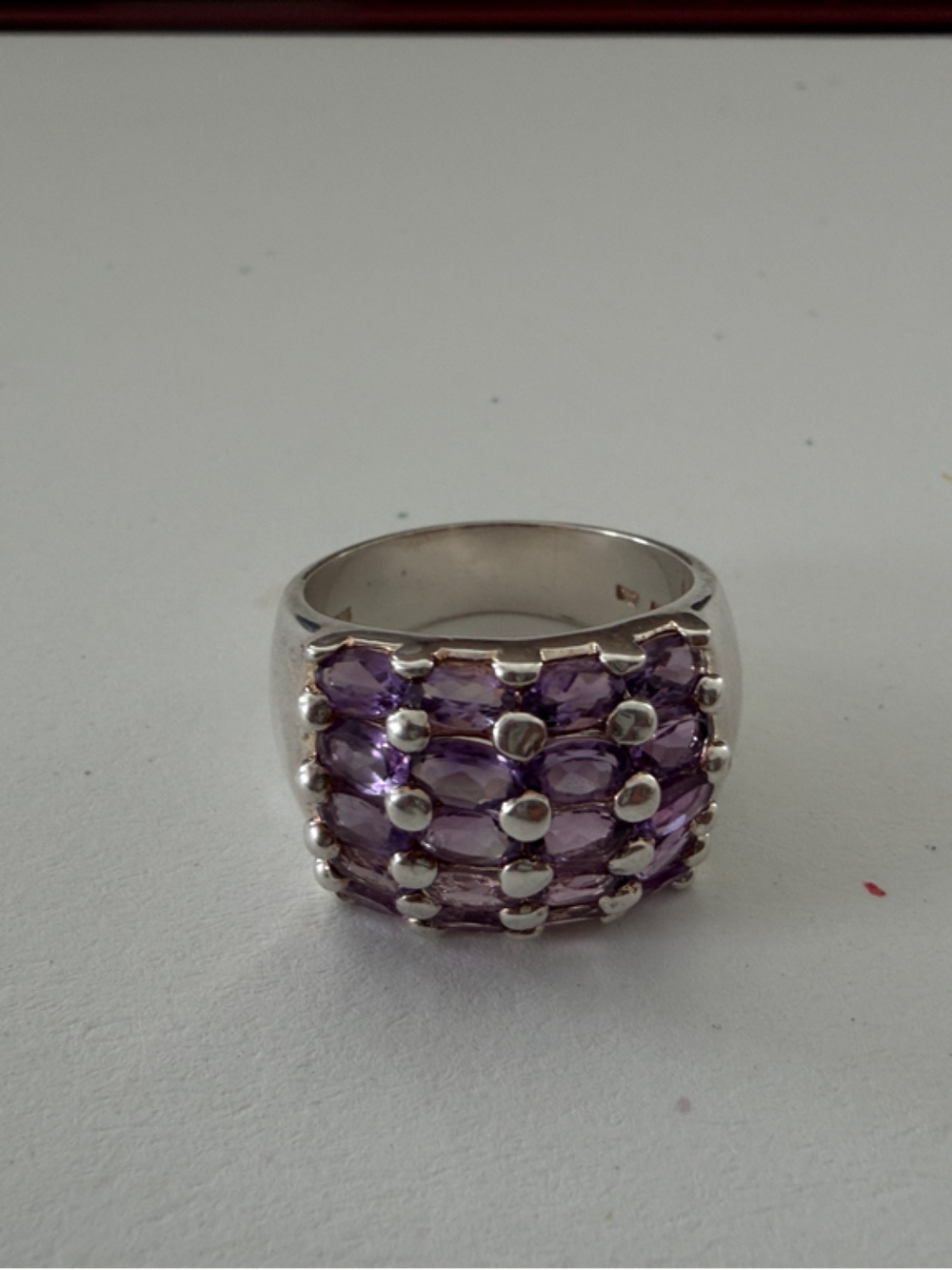 Gemstone Grid Ring